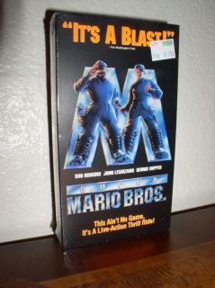 Super Mario Brothers starring Bob Hoskins VHS 1993 New 765362008032 
