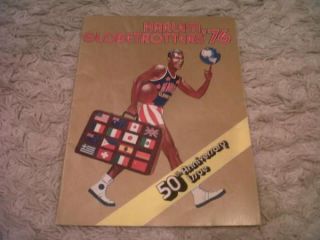 1976 Harlem Globetrotters Official Tour Program Yearbook