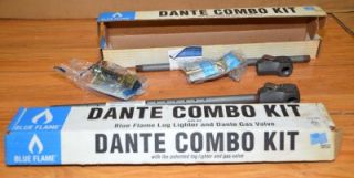 Blue Flame Dante Combo Kit Log Lighter and Gas Valve Fireplace Stove 