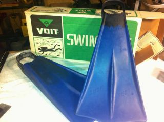 Vintage Voit AMF Voit Blue Duck Feet Swim Fins Sz Super XL Sz 12 14 