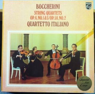 QUARTETTO ITALIANO boccherini string quartets no 1/2/3 LP Mint  9500 
