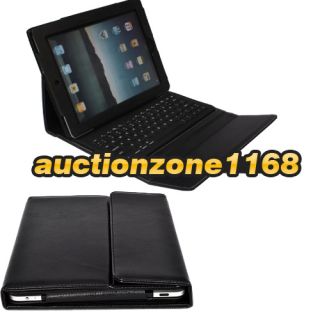 Bluetooth Keyboard Leather Case with Stand for Apple iPad 3 Tablet 