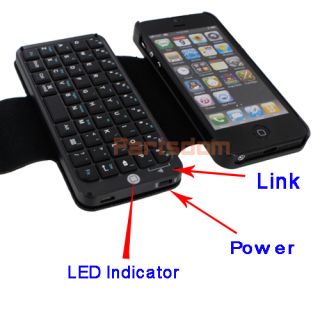 in 1 Mini Bluetooth V3 0 Keyboard Case Cover for Apple iPhone 5 New 