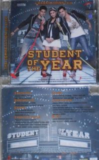 Student Of The Year Bollywood Music Audio CD Karan Johans Movie