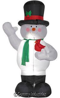 Outdoor Inflatable Air Blown Snowman 8, Large, GEMMY INDUSTRIES, NEW