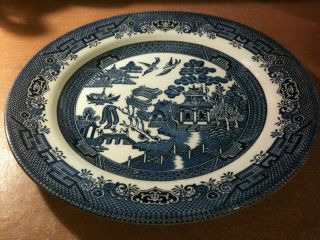    Ensemble Churchill Blue Willow Dinnerware plate Set made in England