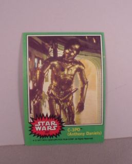  Trading Cards Full Set Green Series Boner C3PO 1977 Topps LOT1