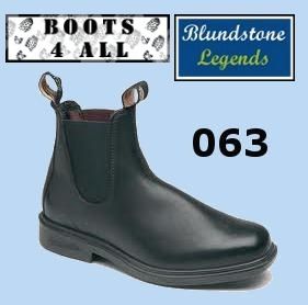 Blundstone Boots 063 Elastic Sided Dress Boot Non Safety Black All 