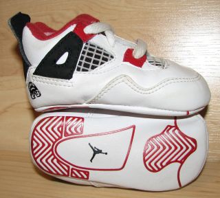 Nike Air Jordan Red Mars Blackmon Retro IV 4 06 Infant 2c Crib Shoes 