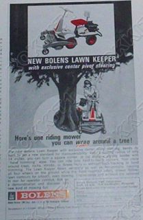 1964 Bolens Lawn Keeper Riding Mower Ad