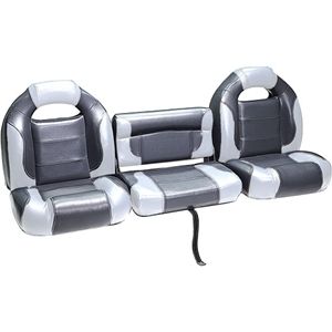 Deckmate 3 Piece 68 Bass Boat Bench Seats Set Charcaol Gray