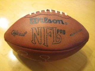 BOOMER ESIASON Signed & Guaranteed Authentic NFL Football *** detailed 