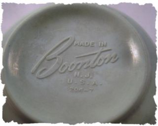 Vintage Boonton Mint Green Custard Cups Bowls Set of 2