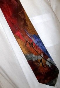 Versace Necktie Tie Barcelino Silk Hand Made Italy Power Tie
