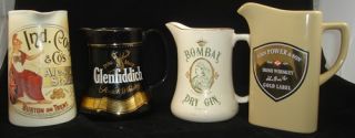 Vintage Pub Water Pitcher Jug Beer Gin Ireland Whiskey