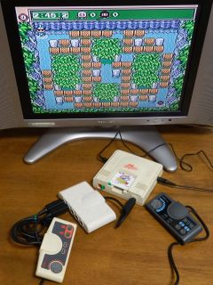 NEC PC Engine Console System 2 Pads Multi Tap 6 Games Japan