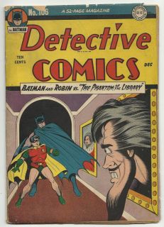 Golden Age Detective Comics 106 Bob Kane art Batman and Robin