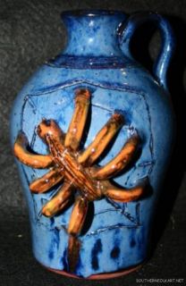 Stanley Ferguson Folk Pottery Spider Jug Gillsville