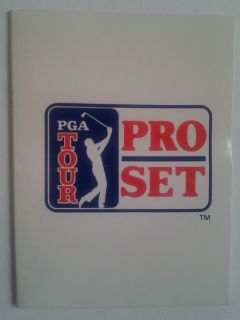 1990 Pro Set PGA Golf Prototype Booklet Lee Trevino Bob Tway