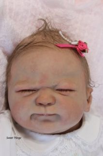 Reborn baby girl ♥ FRANKIN by Eliza Marx ♥ Soft rooted hair, sweet 