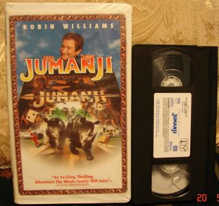 Robin Williams in Jumanji Bonnie Hunt VHS Video Very Fun Movie 