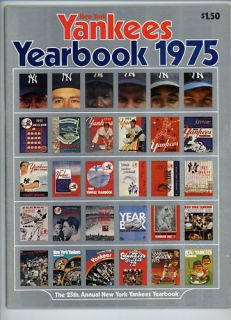 1975 Yankees Yearbook Thurman Munson Bobby Bonds