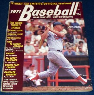 1971 Baseball Official Yearbook Magazine Boog Powell 101012