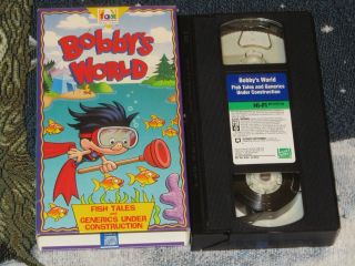 Bobbys World Fish Tales VHS Fox Kids Video Tape Cartoon Howie Mandel 
