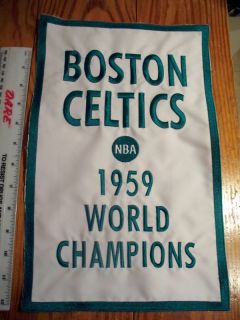 Celtics 1959 NBA Champions Boston Garden Banner Pennant