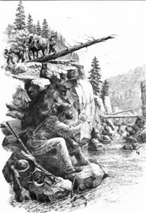 Realistic Mountain Men Western Charcoal Drawn Art Work Prints 12x9 