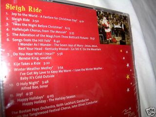 Christmas Boston Pops Keith Lockhart Sleigh Ride New CD