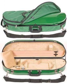 Bobelock Green Fiberglass 4 4 Violin Case Beige Velvet