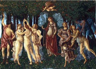Primavera Spring by Botticelli Tapestry Myth Painting