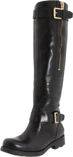 Guess Womens Rider Knee High Boot Black Leather Riding Boots Size 7M 