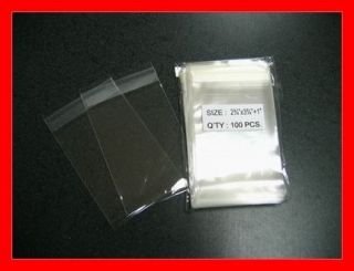   x3 3 4 Clear Resealable Cello Poly Bopp Bags for 2x3 Item