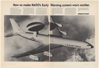 1977 US Air Force Boeing AWACS E 3A Aircraft Airborne Early Warning 2 