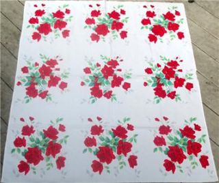   Wilendur Red Royal Rose Tablecloth Sergei Bogdanovich 1953