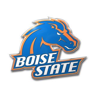 Boise State Broncos 3D Color Chrome Auto Emblem Home Decal University 