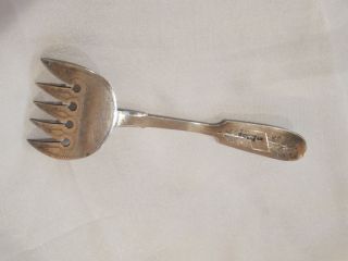  Antique Russian 84 Silver Unusual Serving Fork