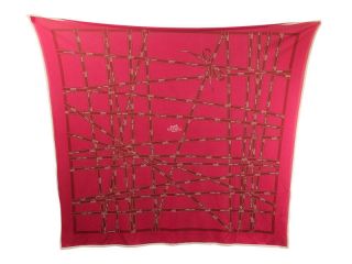 Authentic HERMES Red Jersey Bolduc Scarf 34