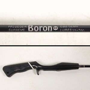   this pflueger gbb156mh supreme boron fishing rod in unused condition