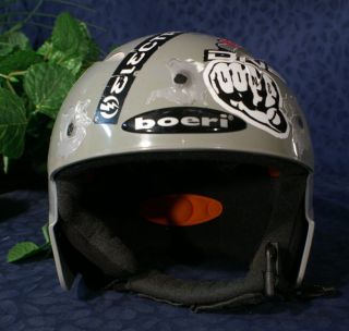 Gray Decalled Boeri Ski Snowboard Helmet M