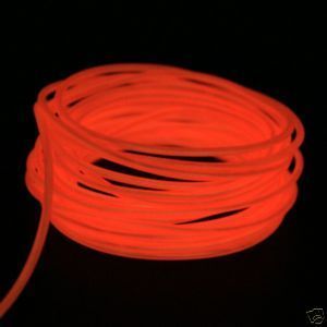 Sound Activated El Wire Neon Dancing Bright Orange 15