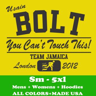 Usain Bolt Team Jamaica Funny London 2012 Olympic Pin Rasta Womens 