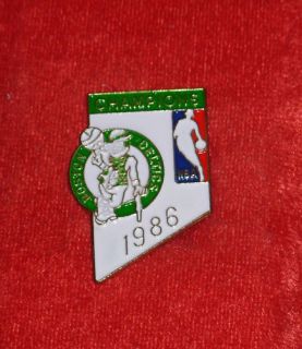 1986 Boston Celtics NBA Basketball Champions Hat Pin