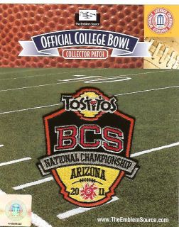 2011 BCS Championship Patch Auburn Oregon NCAA Licensed