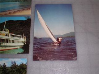 lot of 4 vintage postcards lake george ny