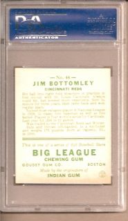 1933 Goudey Jim Bottomley 44 Cincinnati Reds PSA 7