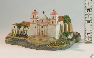 California Mission Santa Barbara Hand Crafted Sculpture