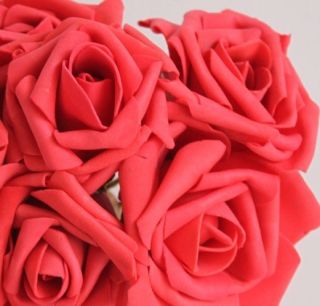    Flowers Heads Red Roses Bridal Wedding Floral Bouquets Wholesale